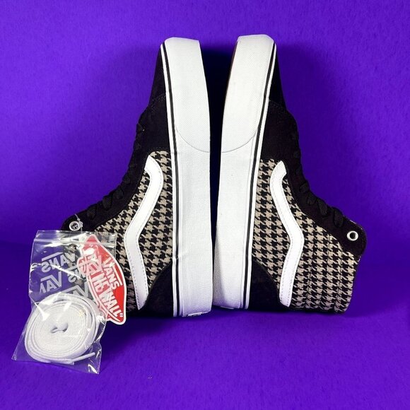 Vans Filmore Hi Platform Plaid Mix Brown/White High-Top Sneakers Shoe Sz 9.5 NWT - Picture 8 of 9